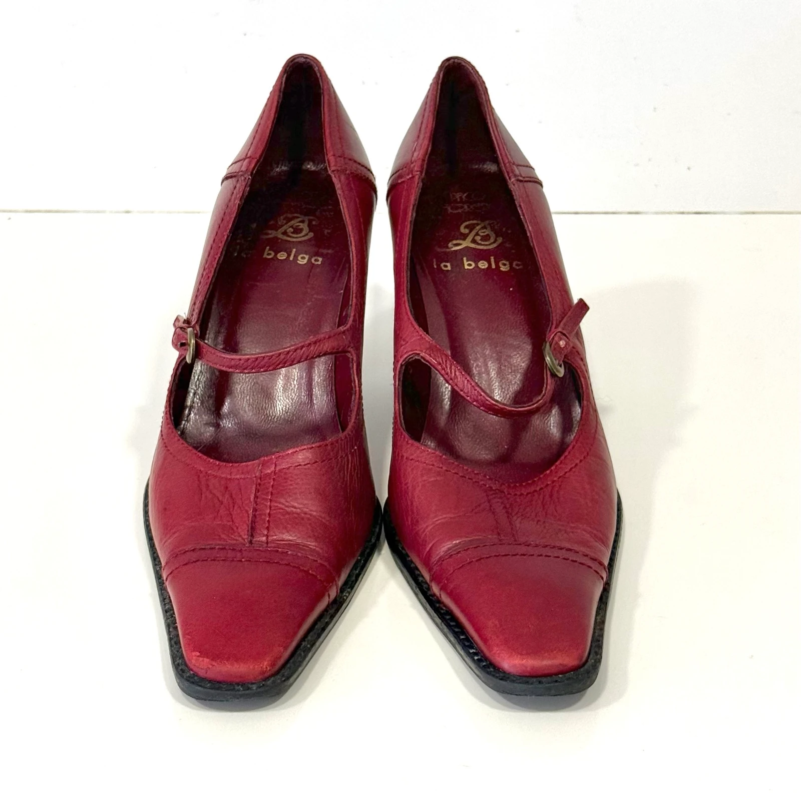 Zapatos salón piel Burdeos – photo 2